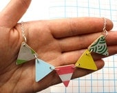 Bunting Necklace - Spring