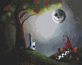 Fantasy Modern Cross Stitch PDF Pattern - Return to Wonderland By Shawna Erback