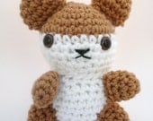 Amigurumi Hamster, Brown and White CLEARANCE