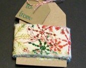 Holiday Fabric Ribbon Kit... Kraft Tags/Bakers Twine Assortment... Christmas Gift Wrap... packaging... embellishments...