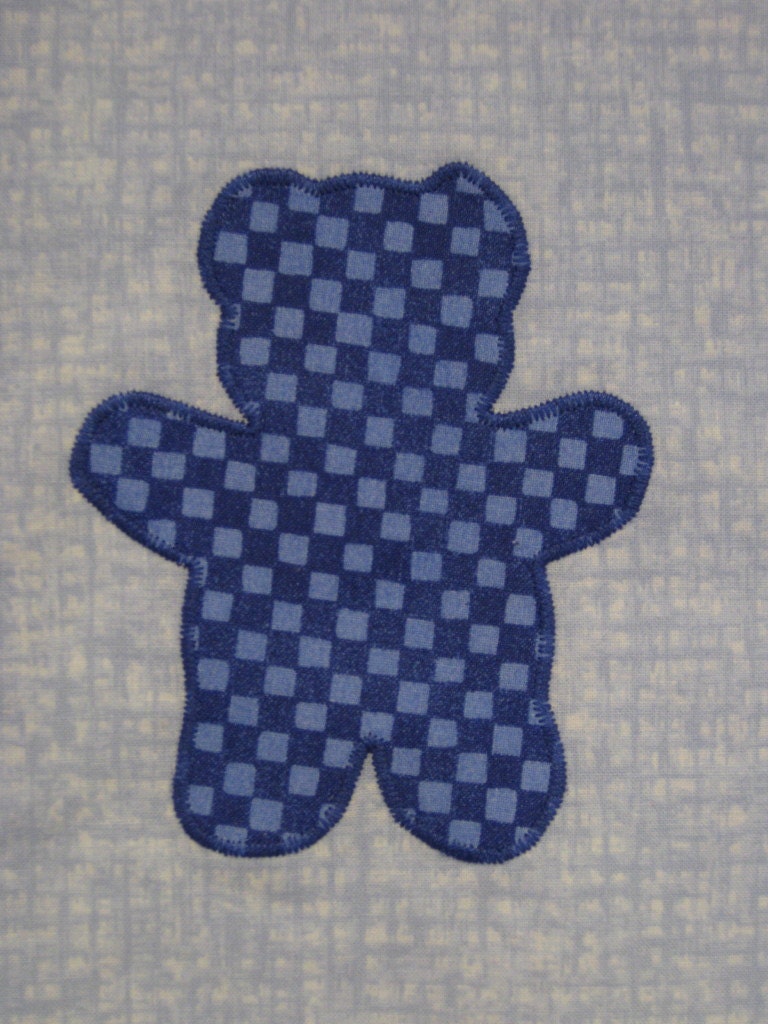 Teddy Bear blues  quilt blocks