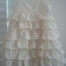 Beautiful Organic White Ruffle Dress..NB, 3m, 6m, 9m, 12m, 18m, 2T, 3T, 4T..dressbabybeautiful