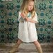 White Cotton Peasant Dress..sizes 5-8..dressbabybeautiful