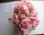 Vintage Fabric Wedding Bouquet, Bridesmaid