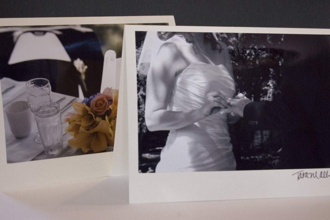 Romance.  Pack of 6 Photo Note Cards.