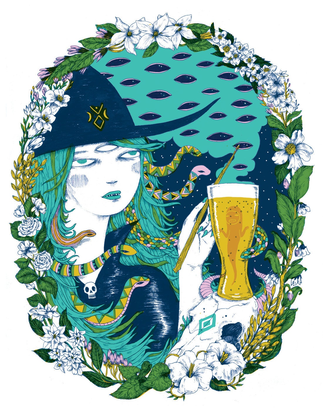 Witch's Brew screenprint