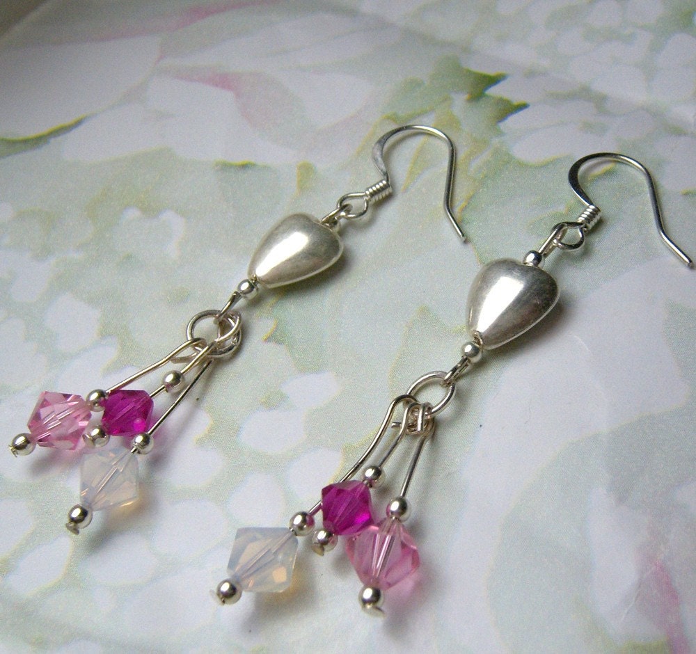 Hearts and crystals for Valentine's Day