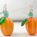 Pumpkin earrings for Halloween or Thanksgiving