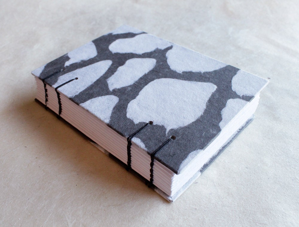 The Isaac - Journal Covered in Handmade Stenciled Paper