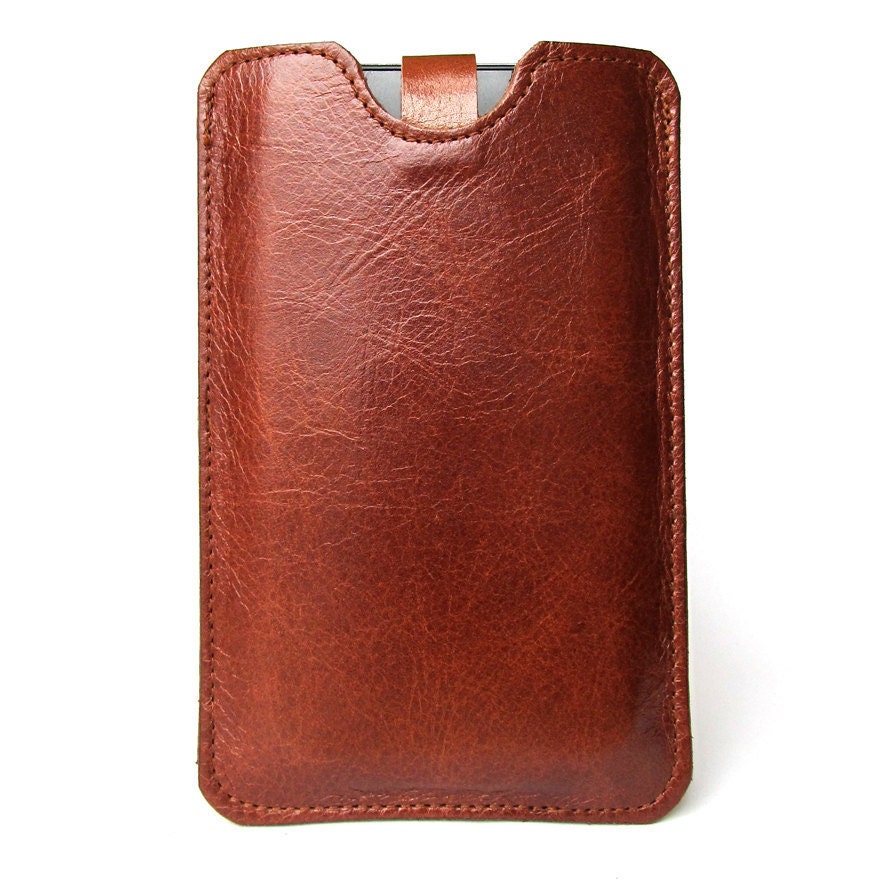 Cognac brown leather iPhone (All) iTouch (All) case