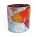 Leather cuff / wallet wristband - Koi and Lotus tattoo