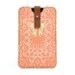 Leather iPhone case - Delicious Peach lace