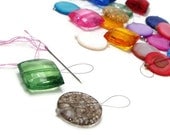 Beaded Needle Threader - Set of 2, You Pick, Cross Stitch, Hardanger, Needlepoint, DIY Crafts, TJBDesigns