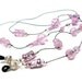 Pink Eyeglass Leash Beaded