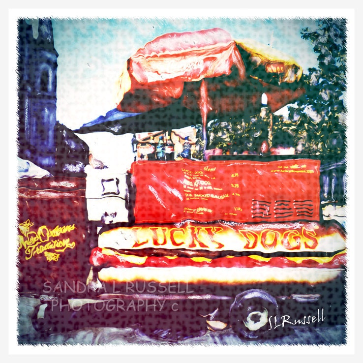 New Orleans French Quarter Hot Dog Stand