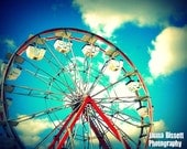 Carnival Ferris Wheel Fine Art Photograph on Metallic Paper