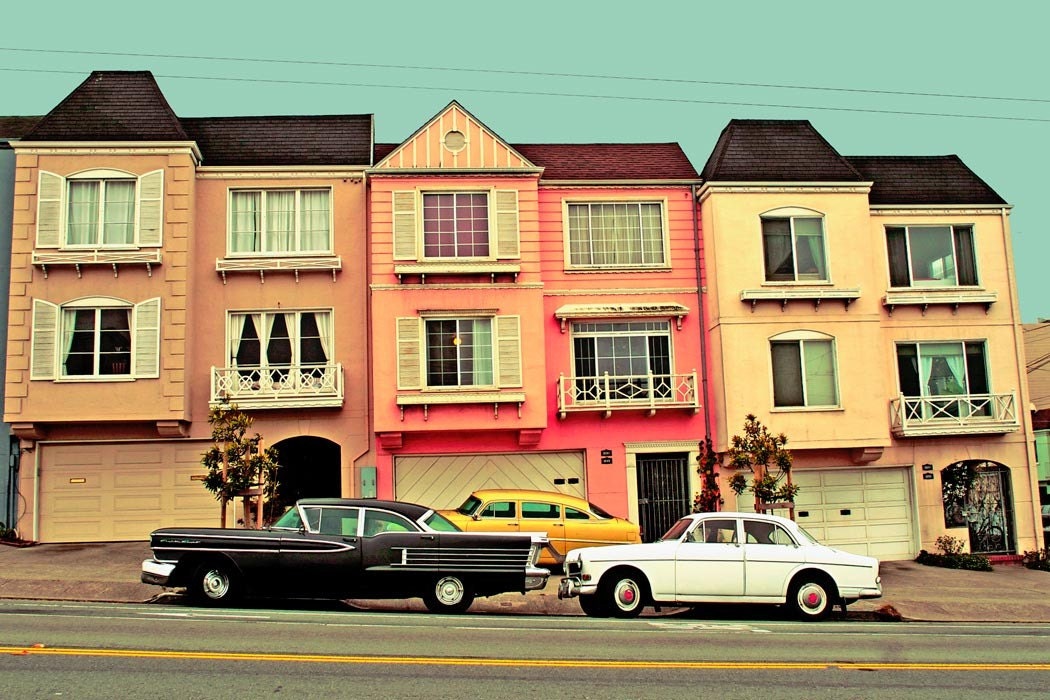 Candy Color, San Francisco, 8x10 Metallic Print, Matted to 11x14, Edition of 50