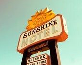 Sunshine Motel, 8x10 Metallic Print Matted to 11x14, Edition of 50