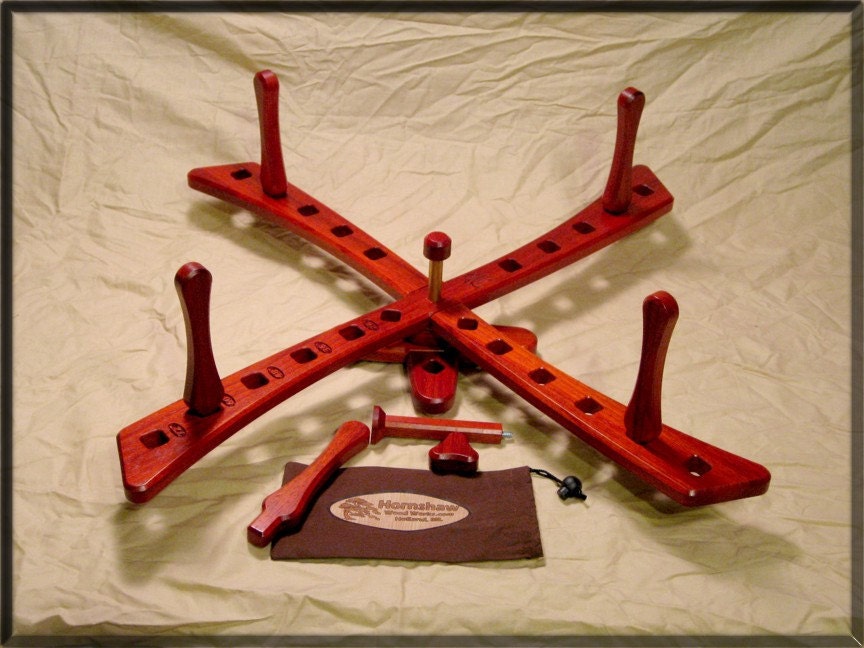 Windmill Style - Padauk Yarn swift - Skein Winder