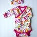 Newborn Owl Kimono-Style Onesie and Hat Set