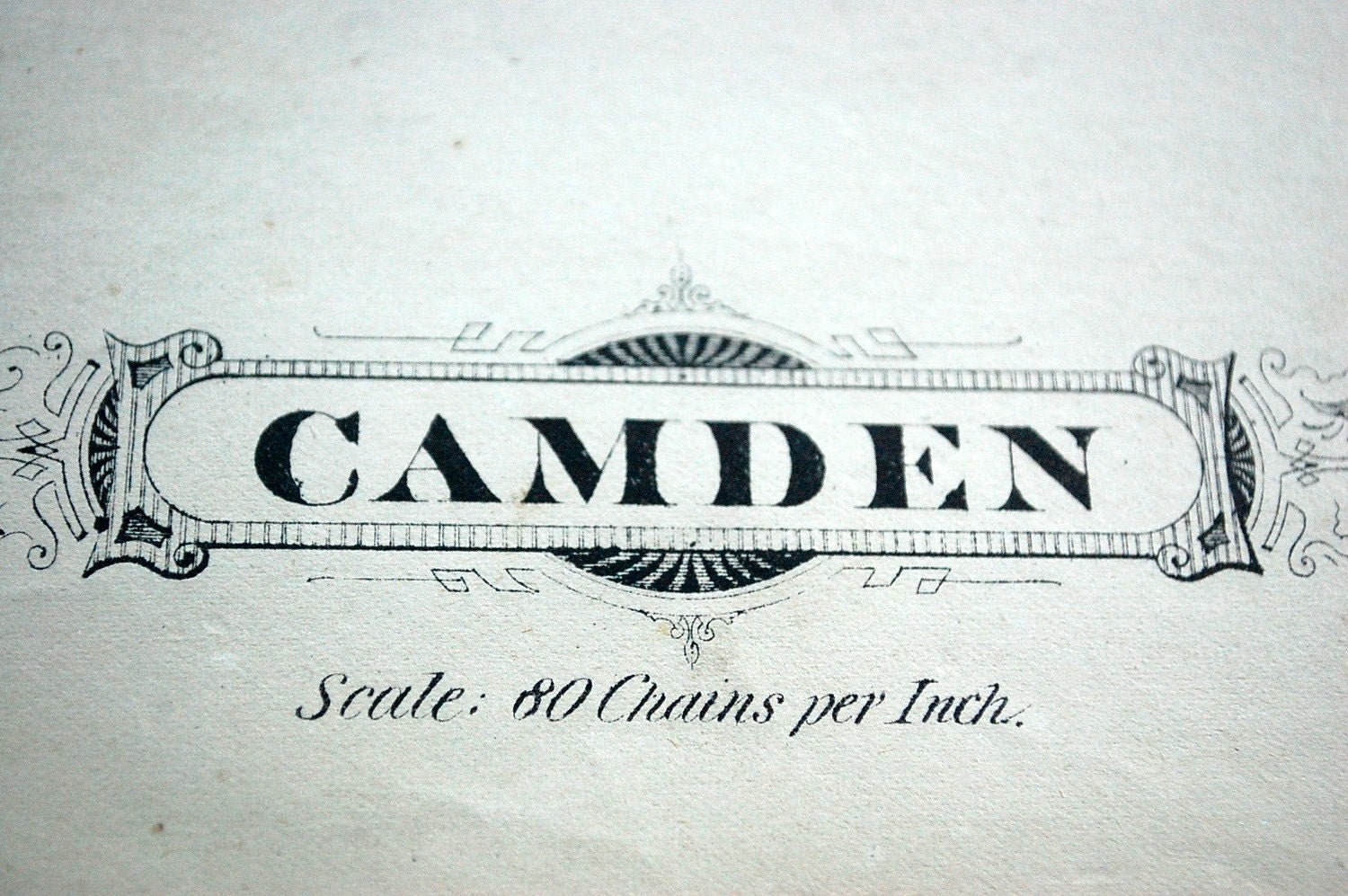 1881 Rare Large Antique Map of the Townships of Camden and Harwich, Kent County, Ontario, Canada