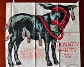 Early 1900s Pin the Tail on the Donkey Game
