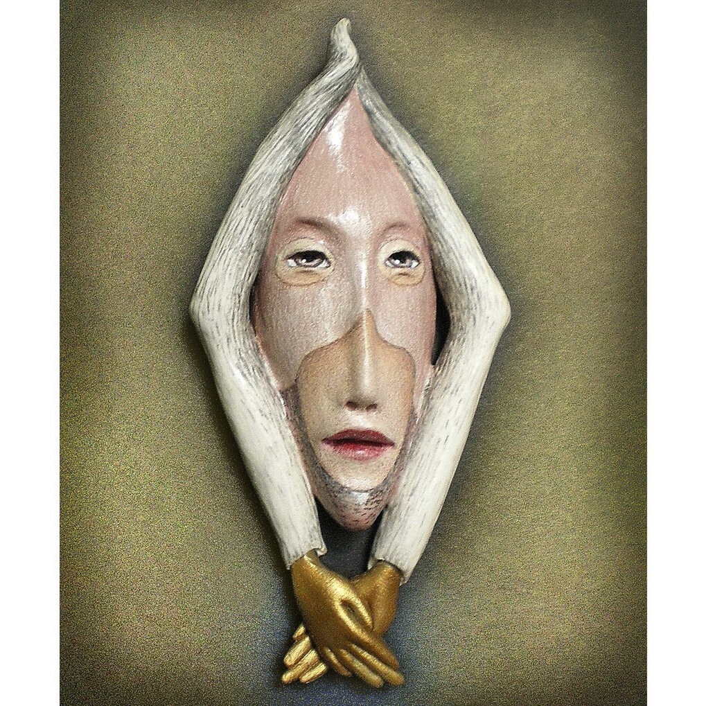 Ms. Understood - Ceramic mask sculpture