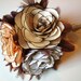 hand made vintage fabric wedding bride's bouquet, silk, satin, antique net and feather, choose your colours CUSTOM ORDER
