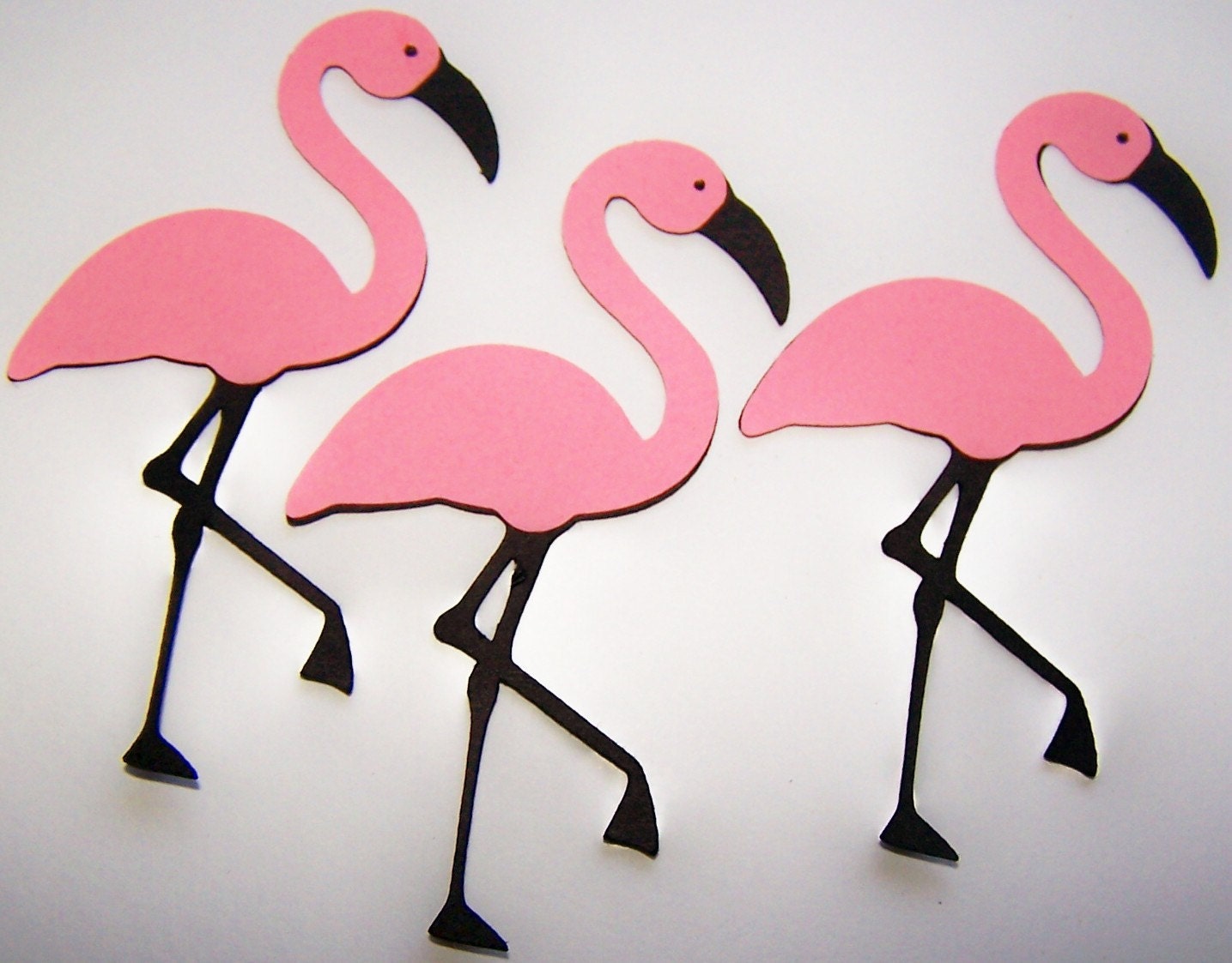Die Cut Flamingo Cards DIY Scrapbooking 3pcs