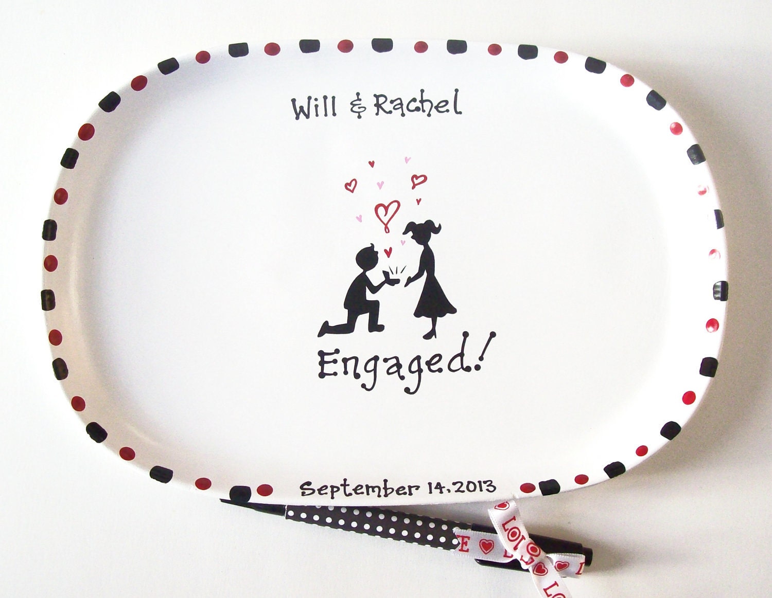 Ceramic Signature Plate for ENGAGEMENT