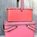 Coral Pink Tin Primitive Lunch Box RESERVED for Jamie