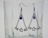 Triple Star Triangle Earrings