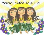 Luau Party Invitations (INV111) Invite Friends and Family