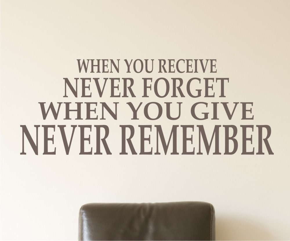 Never Forget vinyl wall art decal