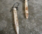 magnesite daggers with blackened silver earwires