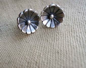 sterling silver flower studs