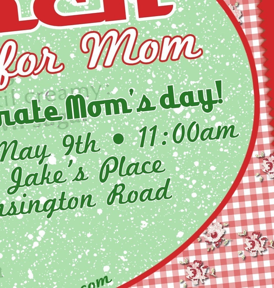 Nifty 50's Bridal Shower, Baby Shower, Birthday Party Invitations