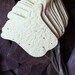 10 Plantable Tulip Favor Tags w/ Forget Me Not Seed Paper 100 percent donation to Red Cross for Haiti