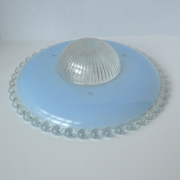 Blue Antique Ceiling Shade Candlewick Style