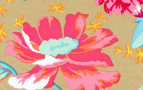 Kaffe Fassett - Rustic Floral - Kiwi - Designer Quilt Fabric - END of BOLT