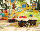PRINTABLE Party Circles : Pool Party By DilibertoDesign