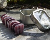 Plum Pretty  Fused Glass  Magnets (set of nine with tin)