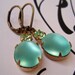Memorial Day SALE 15% Off Bridesmaids Jewelry Aqua Earrings Vintage Beach Wedding Bridal Party Accessories ARIEL