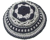 PATTERN for Festive Crochet Kippah (Yarmulke)