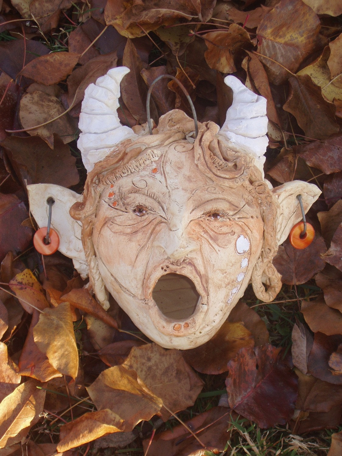 fawn birdhouse ooak fantasy garden art