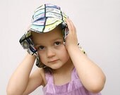 Hat , Child Hat , Toddler Hat , Sun Hat Groovy Sun