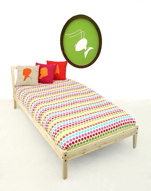 Sheet , Twin Fitted Sheet , Children Bedding Gum Drops