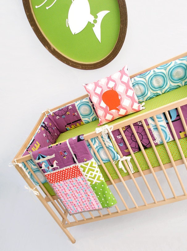 Crib Bumpers , Bumper Guards , Bumper Pads , Crib Bedding Set Toopie Teacups