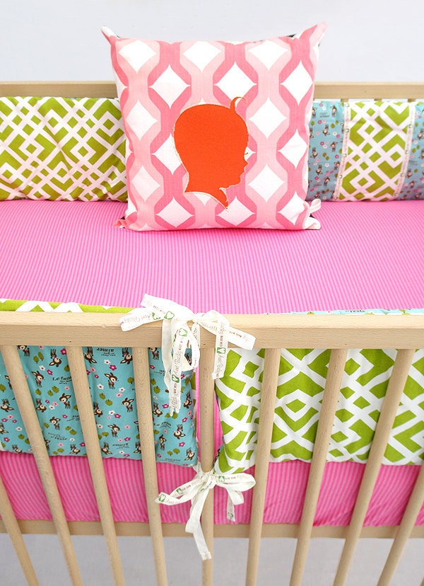 Crib Bumper Set , Bumper Guards , Bumper Pads , Crib Bedding Set Sky Does