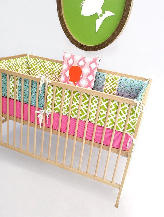Crib Bumper Set , Bumper Guards , Bumper Pads , Crib Bedding Set Sky Does